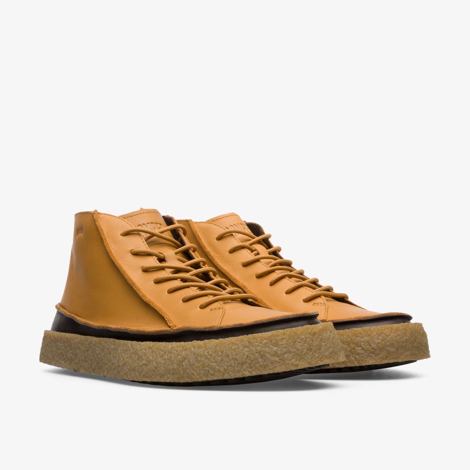 Camper Bark Yellow - Camper Mens Sneakers ||4367-AVHBU||